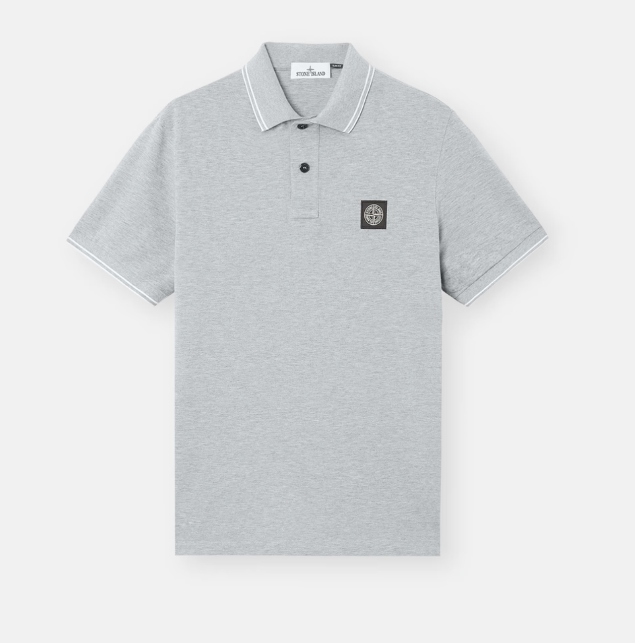 Polo Stone Island gris slim
