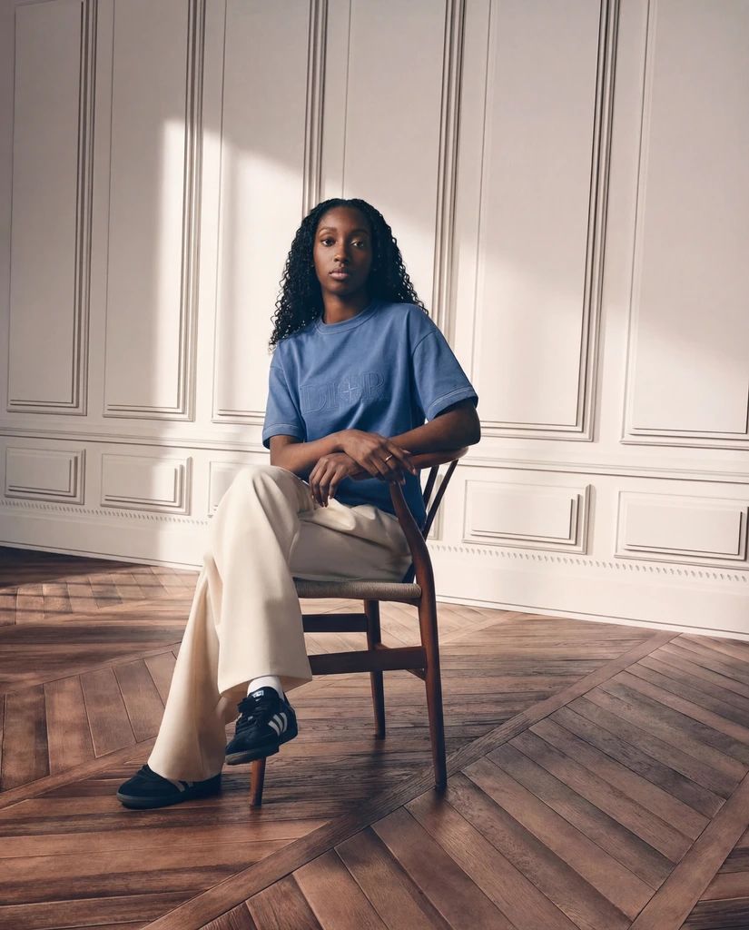 T-shirt oversize bleu DIOR ET STONE ISLAND