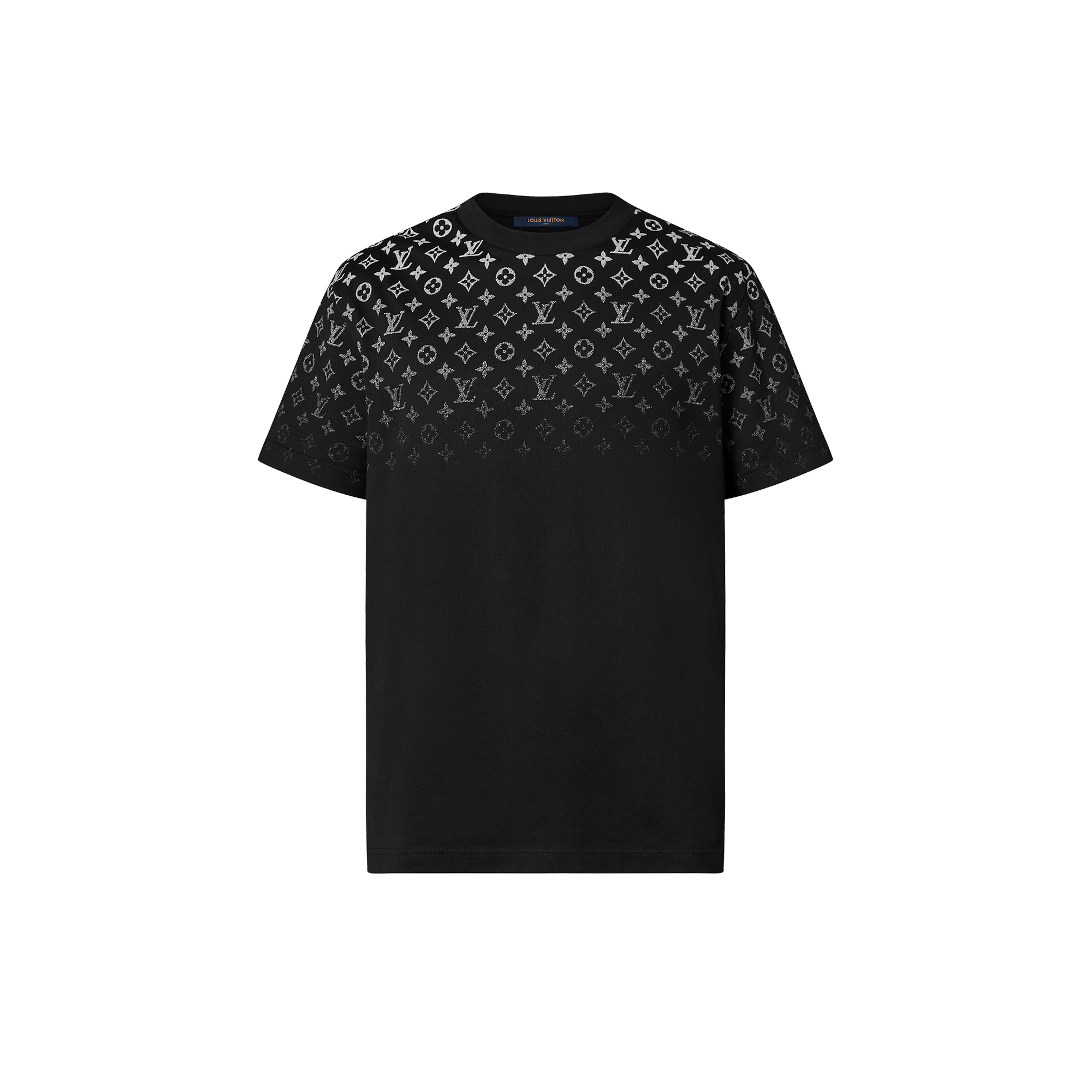 T-shirt Louis Vuitton en coton dégradé noir