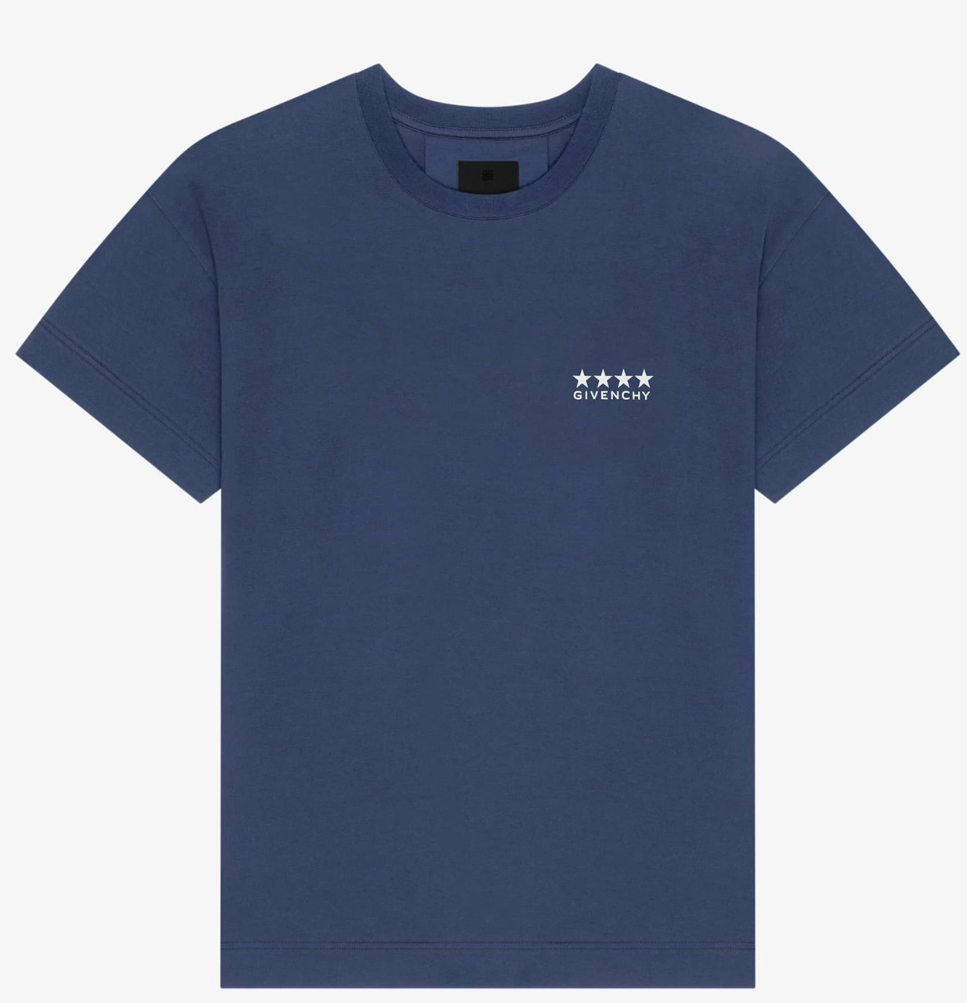 T-shirt Givenchy 4G en coton blanc bleu marine