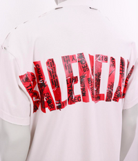 Logo Balenciaga Security Tape Blanc