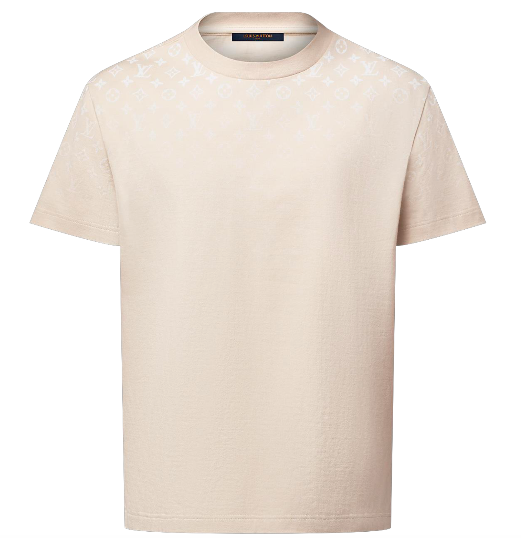 T-shirt Louis Vuitton en coton dégradé beige