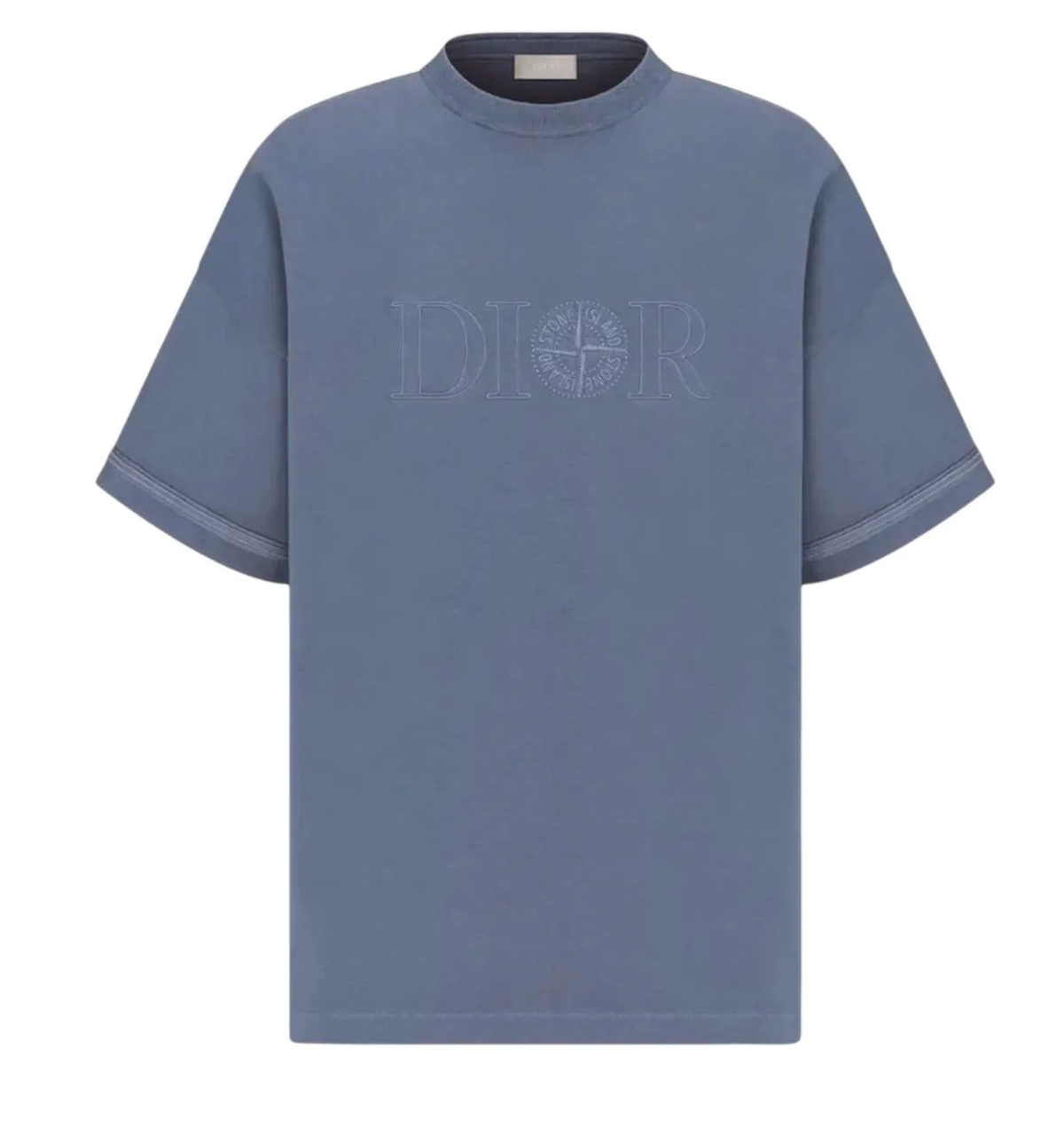 T-shirt oversize bleu DIOR ET STONE ISLAND 