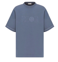 T-shirt oversize bleu DIOR ET STONE ISLAND 