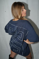 T-shirt Givenchy 4G en coton blanc bleu marine