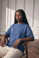 T-shirt oversize bleu DIOR ET STONE ISLAND 