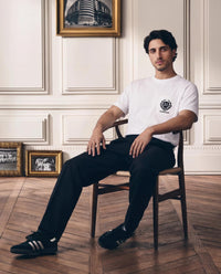 T-shirt blanc Givenchy à col imprimé logo.