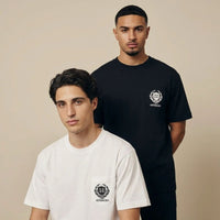 T-shirt blanc Givenchy à col imprimé logo.