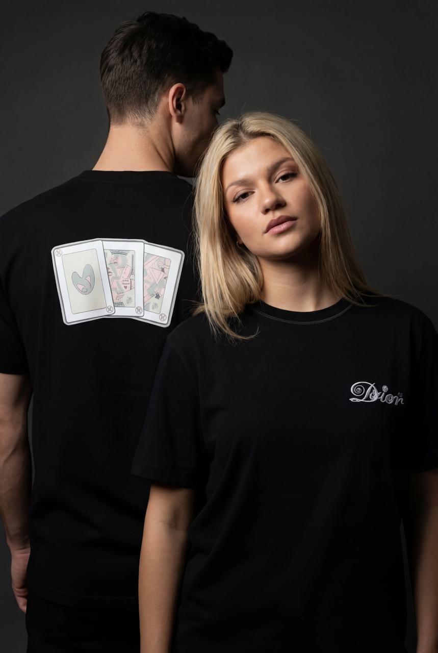T-shirt noir DIOR et Kenny Scharf 