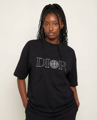T-shirt oversize Dior et Stone Island noir 