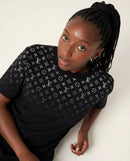T-shirt Louis Vuitton en coton dégradé noir