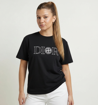 T-shirt oversize Dior et Stone Island noir 