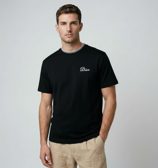 T-shirt noir DIOR et Kenny Scharf 