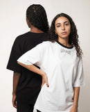 T-shirt blanc Givenchy à col imprimé logo.