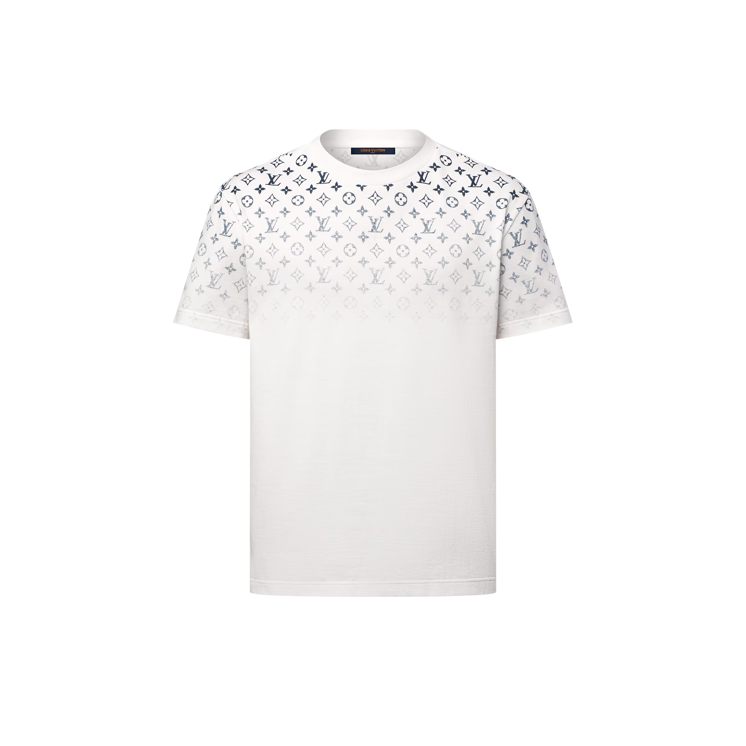 T-shirt Louis Vuitton en coton dégradé blanc