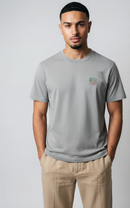 T-shirt brodé du logo LOEWE noir blanc argent