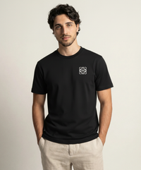T-shirt noir brodé du logo LOEWE
