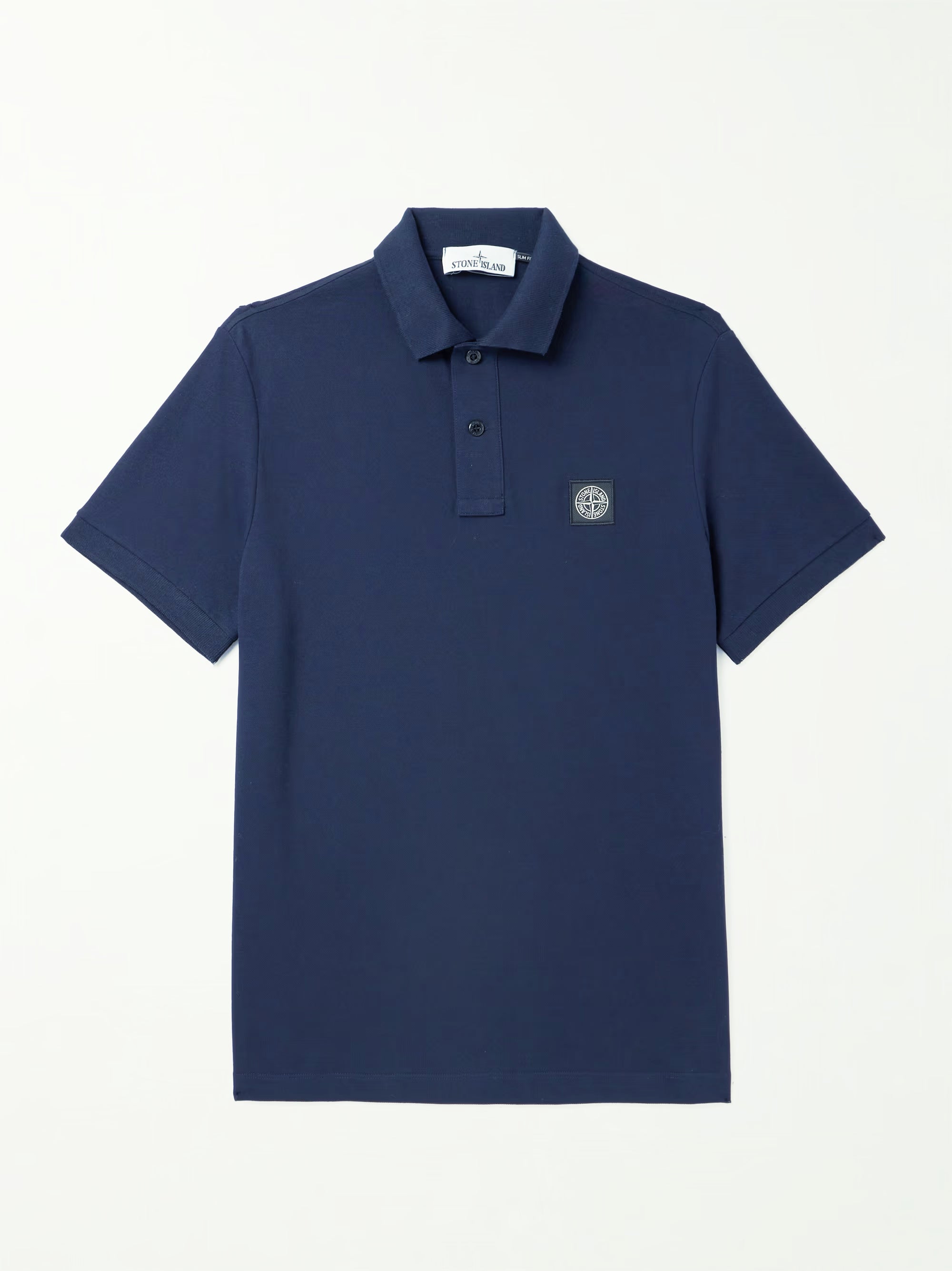 Polo Stone Island Slim Bleu